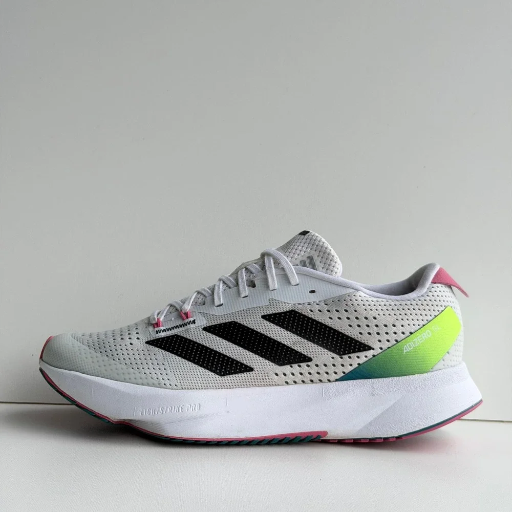 adidas Adizero SL Running Shoes Womens 8.5 White Lucid Pink Lightstrike Pro